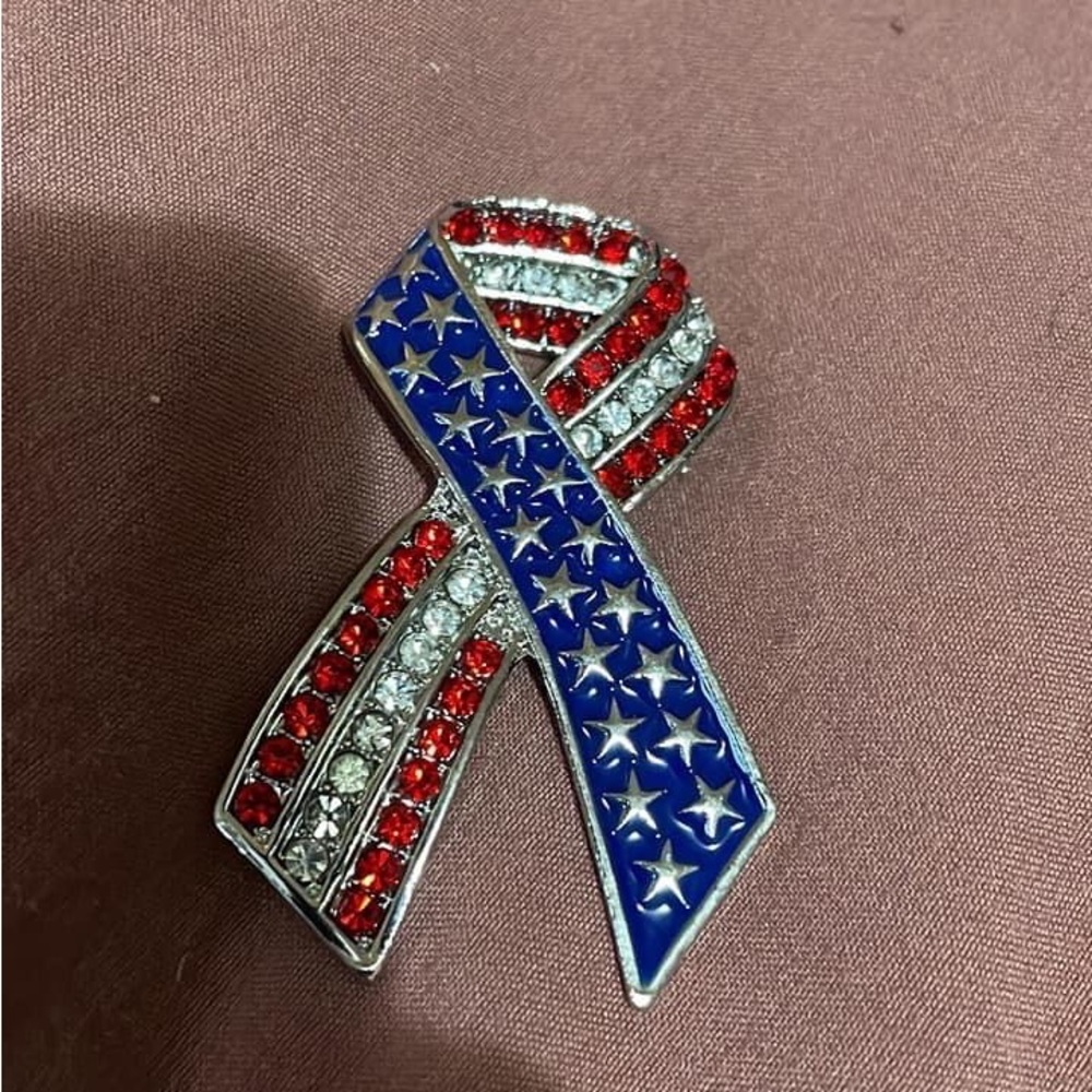 American ribbon broach- perfect sash pin.